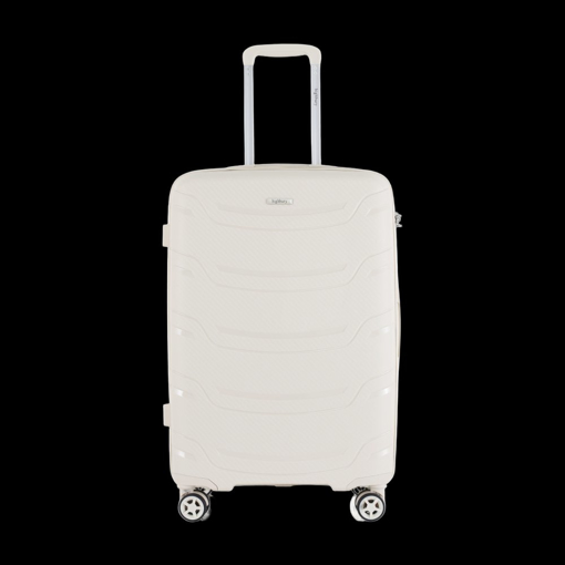 Obrázek z Plastový kufr HIGHBURY Carbon M - béžová - 62 L 