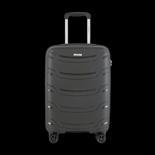 Obrázek z Plastový kufr HIGHBURY Carbon M - šedá - 62 L 
