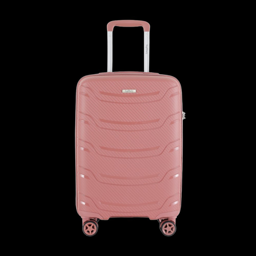 Obrázek z Plastový kufr HIGHBURY Carbon M - růžová - 62 L 