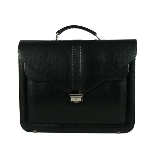 Obrázek z Aktovka REAbags 7173B - černá / nikl - 15 L 