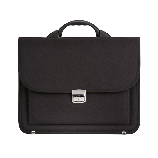 Obrázek z Aktovka REAbags 7416-T - černá / nikl - 15 L 