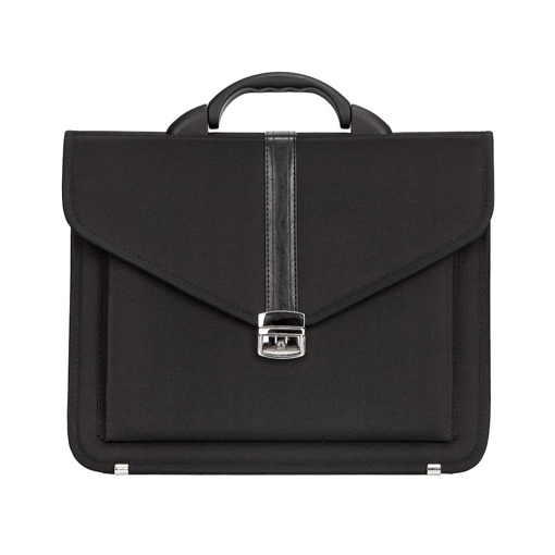 Obrázek z Aktovka REAbags 7173-T - černá / nikl - 15 L 