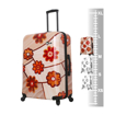 Obrázek z Plastový kufr MIA&nbsp;TORO Ricci Wood Mozaic Flowers L - barevný potisk - 98 L 