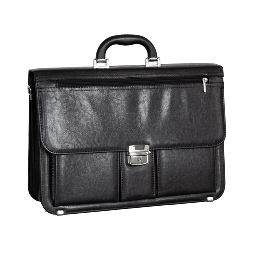 Obrázek z Aktovka REAbags 8001/1-TR - černá / nikl - 19 L 