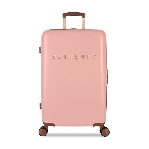 Obrázek z Plastový kufr SUITSUIT® Fab Seventies Coral Cloud M - růžová - 60 L 
