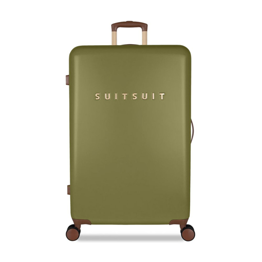 Obrázek z Plastový kufr SUITSUIT® Fab Seventies Martini Olive L - zelená - 91 L 