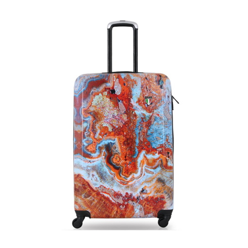 Obrázek z Plastový kufr TUCCI Turkish Marble S - barevný potisk - 33 L 