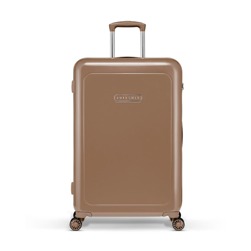Obrázek z Plastový kufr SUITSUIT® Blossom Mocha Mousse L - hnědá - 81 L 