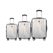 Obrázek z Sada cestovních kufrů TUCCI Riflettore - stříbrná - 91 / 58 / 31 L 