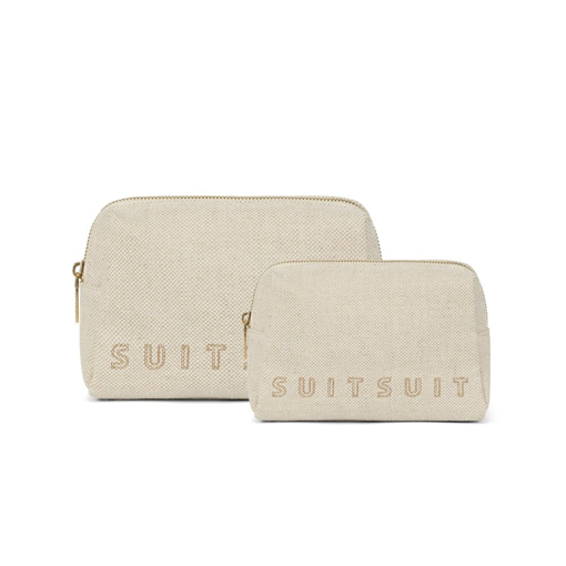 Obrázek z Sada obalů na kosmetiku SUITSUIT® Fusion Raw Cotton - Béžová 