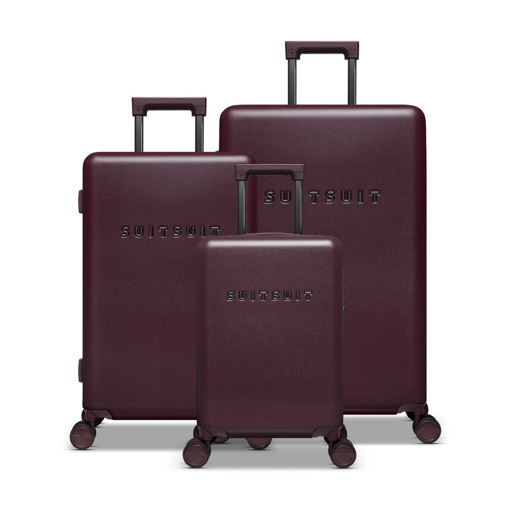 Obrázek z Sada cestovních kufrů SUITSUIT® Mystique Cherry Lacquer - tmavě vínová - 91 / 57 / 31 L 
