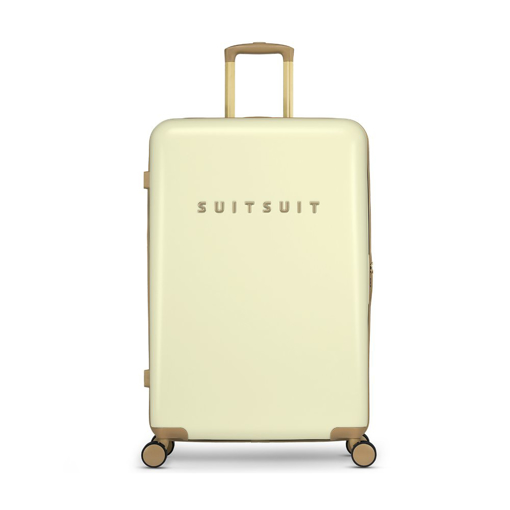 Obrázek z Plastový kufr SUITSUIT® Fusion Dusty Yellow L - žlutá - 91 L 