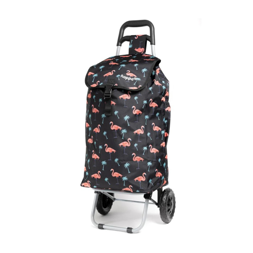 Obrázek z Nákupní taška HOPPA Flamingo - černá - 57 L 
