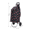 Obrázek z Nákupní taška HOPPA Flamingo - černá - 57 L 