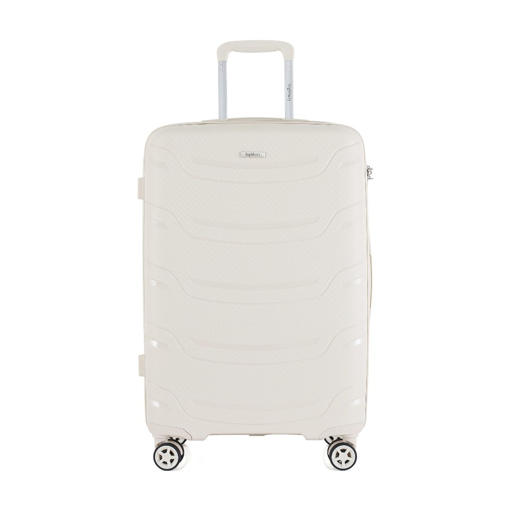 Obrázek z Plastový kufr HIGHBURY Carbon L - béžová - 92 L 