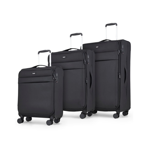 Obrázek z Sada cestovních kufrů ROCK Harper - černá - 82 / 50 / 34 L 
