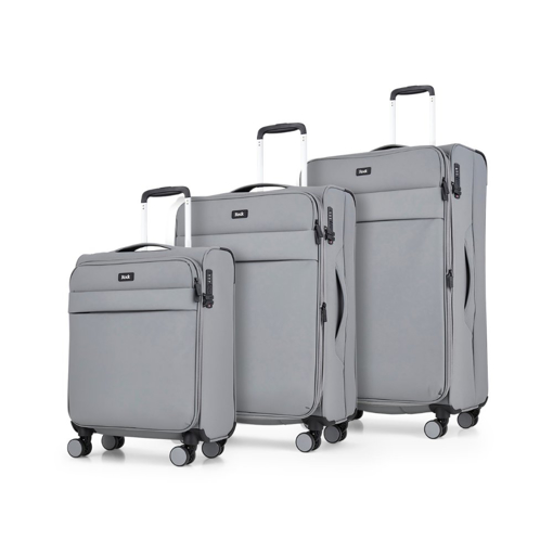Obrázek z Sada cestovních kufrů ROCK Harper - šedá - 82 / 50 / 34 L 