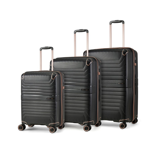 Obrázek z Sada cestovních kufrů ROCK Astrid - černá - 100 / 65 / 36 L 