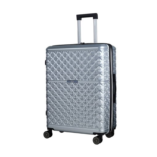 Obrázek z Plastový kufr ROCK Maya M - stříbrná - 75 L 