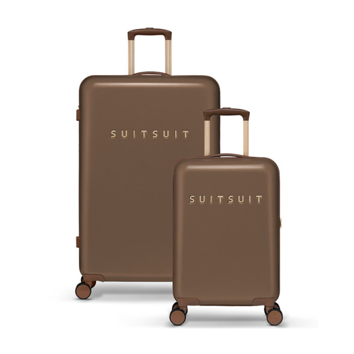 Obrázek z Sada cestovních kufrů SUITSUIT® Fab Seventies Cocoa Brown - hnědá - 91 / 32 L 