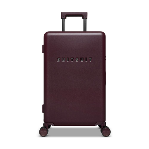 Obrázek z Plastový kufr SUITSUIT® Mystique Cherry Lacquer M - tmavě vínová - 57 L 