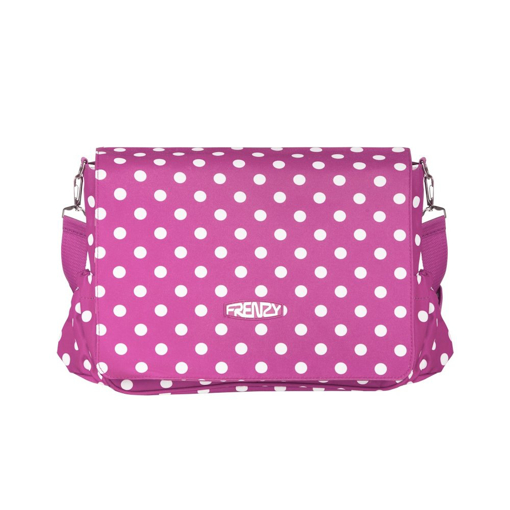 Obrázek z Taška přes rameno FRENZY BB-205 - fialová / bílá - 15 L 