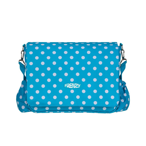 Obrázek z Taška přes rameno FRENZY BB-205 - modrá / bílá - 15 L 