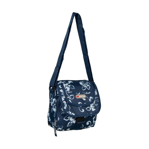 Obrázek z Taška přes rameno METRO 7429 Flower - tmavě modrá - 4.2 L 