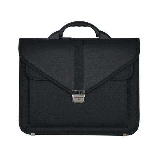 Obrázek z Aktovka REAbags 7173B-T - černá / nikl - 15 L 