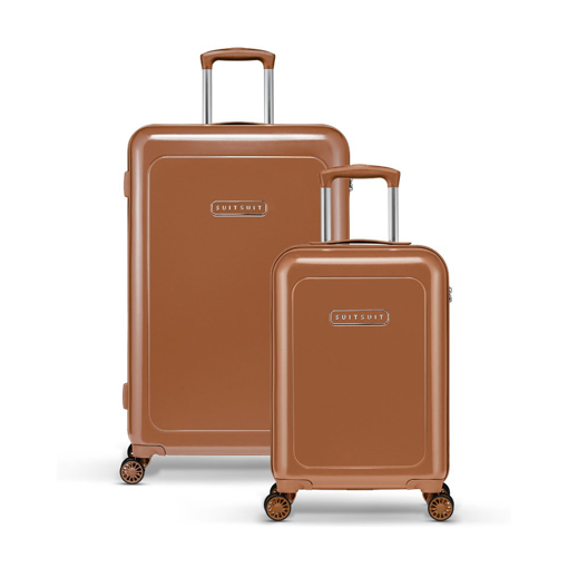 Obrázek z Sada cestovních kufrů SUITSUIT® Blossom Maroon Oak - hnědá - 81 / 31 L 