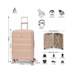 Obrázek z Sada cestovních kufrů AEROLITE T-635 - béžová - 100.8 / 67 / 38.8 L 