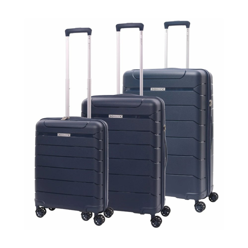 Obrázek z Sada cestovních kufrů AEROLITE T-155/3 - tmavě modrá - 100.8 / 67 / 39.6 L 