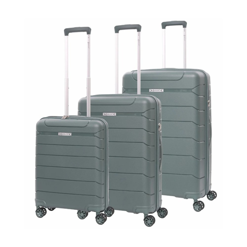 Obrázek z Sada cestovních kufrů AEROLITE T-155/3 - zelená - 100.8 / 67 / 39.6 L 
