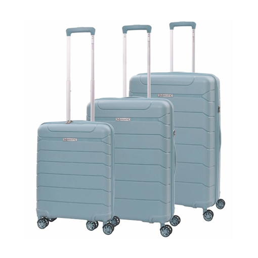 Obrázek z Sada cestovních kufrů AEROLITE T-155/3 - světle zelená - 100.8 / 67 / 39.6 L 