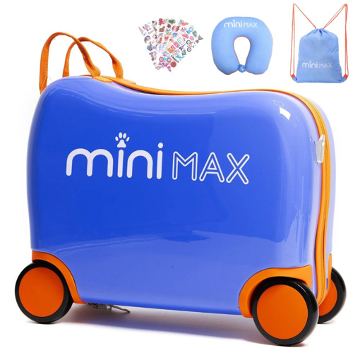 Obrázek z Dětský kufr Aerolite MiniMax Ride-On  - Modrá - 29 L 