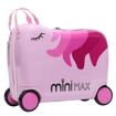 Obrázek z Dětský kufr Aerolite MiniMax Ride-On Unicorn - Růžová - 29 L 