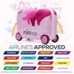 Obrázek z Dětský kufr Aerolite MiniMax Ride-On Unicorn - Růžová - 29 L 