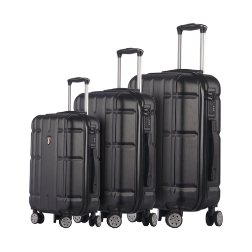 Obrázek z Sada cestovních kufrů TUCCI Massa - černá - 124 L 