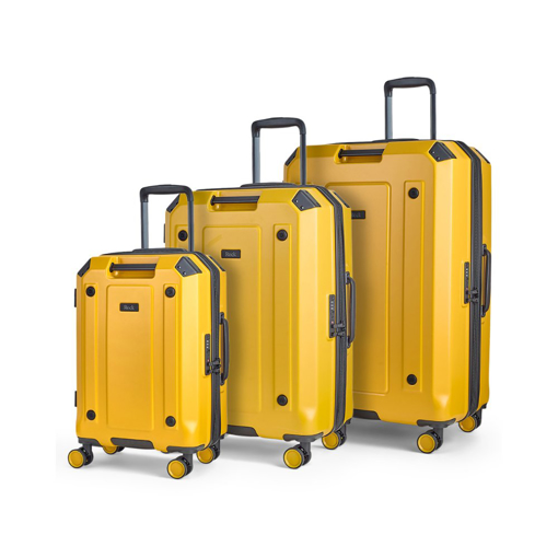 Obrázek z Sada cestovních kufrů ROCK Alpine - žlutá - 94 L / 65 L / 39 L L 