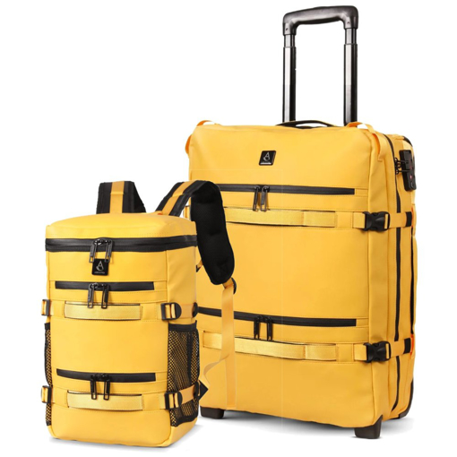 Obrázek z Cestovní set AEROLITE T-B002 + BP002 - Žlutá - 44 / 20 L 