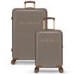 Obrázek z Sada cestovních kufrů SUITSUIT® Fab Seventies Taupe 2 ks - hnědá - 91 / 32 L 