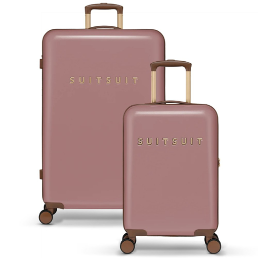 Obrázek z Sada cestovních kufrů SUITSUIT® Fab Seventies Old Rose 2 ks - růžová - 91 / 32 L 