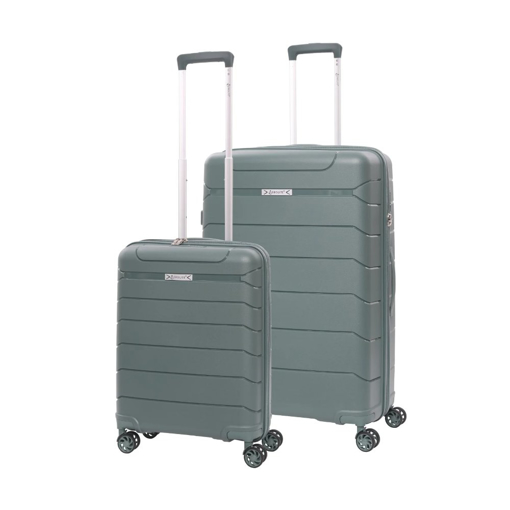 Obrázek z Sada cestovních kufrů AEROLITE T-155 2 ks - zelená - 100.8 / 39.6 L 