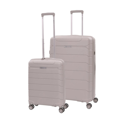 Obrázek z Sada cestovních kufrů AEROLITE T-155 2 ks - béžová - 100.8 / 39.6 L 