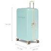 Obrázek z Plastový kufr SUITSUIT® Fabulous Fifties Luminous Mint L - zelená - 91 L 