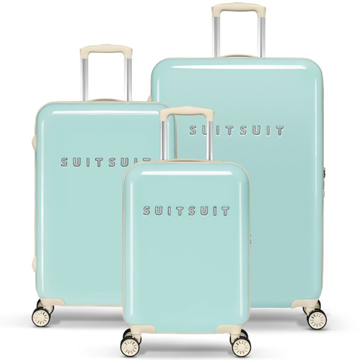 Obrázek z Sada cestovních kufrů SUITSUIT® Fabulous Fifties Luminous Mint - zelená - 91 / 60 / 32 L 