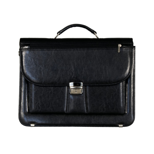 Obrázek z Aktovka REAbags 7618 - černá / nikl - 19 L 