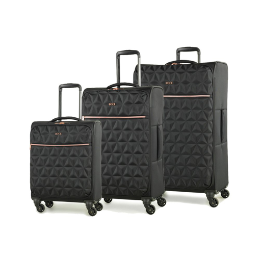 Obrázek z Sada cestovních kufrů ROCK Jewel - černá - 97 / 61  / 34 L 