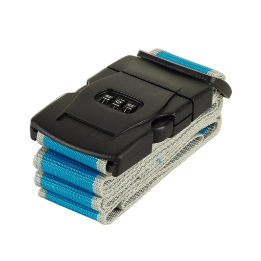 Obrázek z Bezpečnostní popruh na kufr s kódovým zámkem ROCK - Modrá 