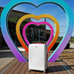 Obrázek z Sada cestovních kufrů ROCK Love Island - bílá / modrá - 119 / 75 / 35 L 